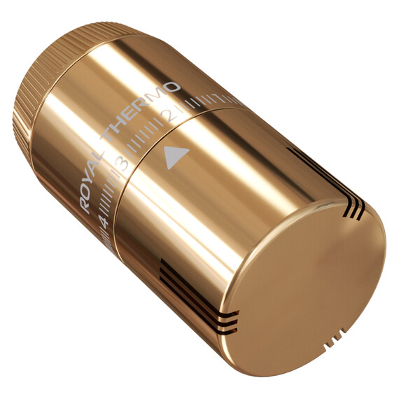 Термоголовка жидкостная Royal Thermo Design М30х1,5 RATHDN13015GD, золото фото 2