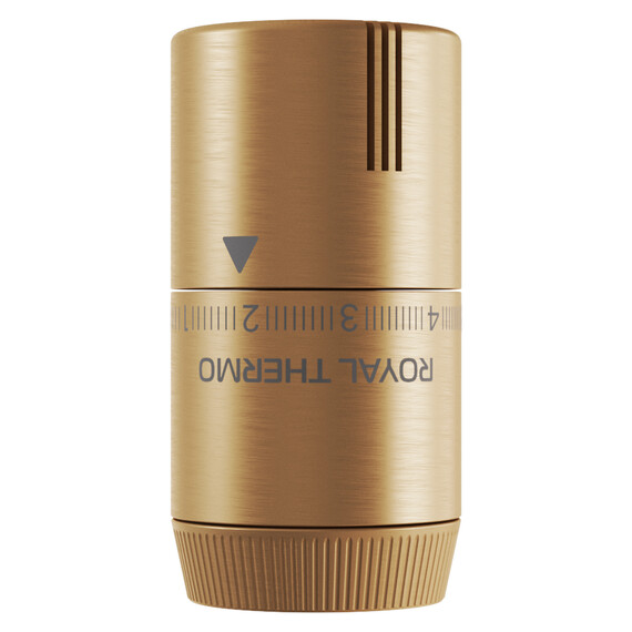 Термоголовка жидкостная Royal Thermo Design М30х1,5 RATHDN13015GM, золото матовое фото 