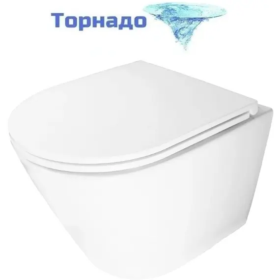 Инсталляция с подвесным унитазом комплект: Azario AZ-8010-1000 с подвесным безободковым унитазом Bliss AZ-5179T-WHT сиденье микролифт, крепление (Система смыва торнадо) фото 3