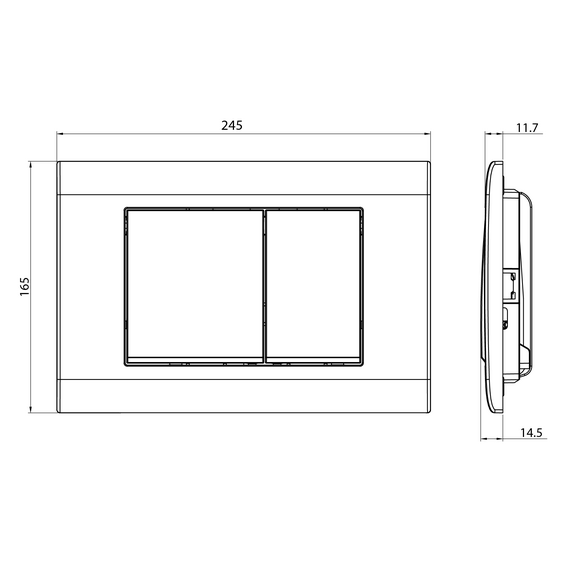Кнопка смыва Charus Minimalista FP.310.51.01, песок матовый фото 6