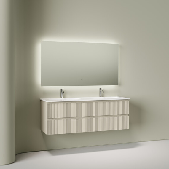 Тумба подвесная с раковиной Sancos Snob T 140 см SNT70CE, Beige Soft (раковина Grace CN7022) фото 6