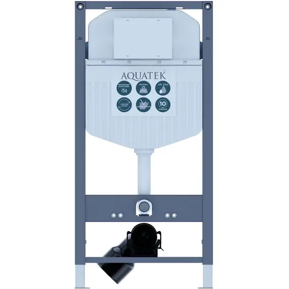Инсталляция с подвесным унитазом комплект SET AQUATEK СИРИУС-INS23 (рама AQUATEK Standard INS-0000023(без клавиши и крепежа) + унитаз AQ1582T-00 СИРИУС TORNADO с тонким сиденьем soft-close) фото 2