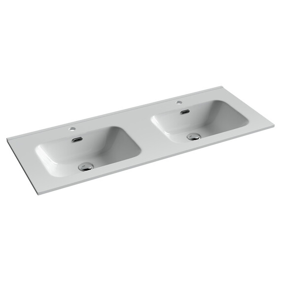 Тумба напольная с раковиной Sancos Libra Floor 120 см LB120F-2ECH, дуб чарльстон (раковина Element CN7004) фото 2