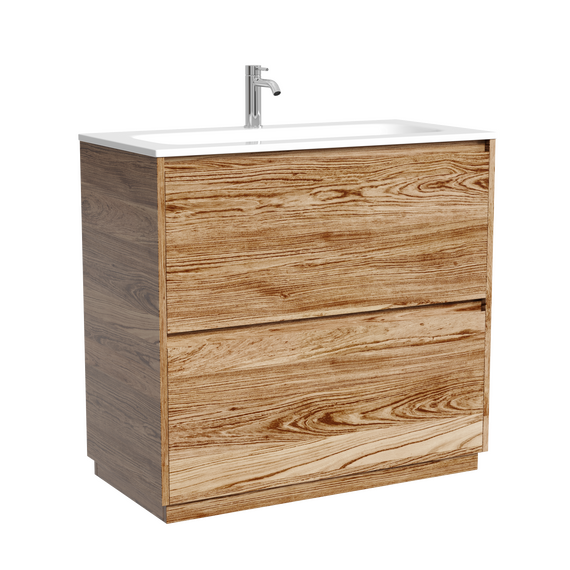 Тумба напольная с раковиной Sancos Libra Floor 90 см LB90FECH (раковина Grace CN7019) дуб чарльстон фото 