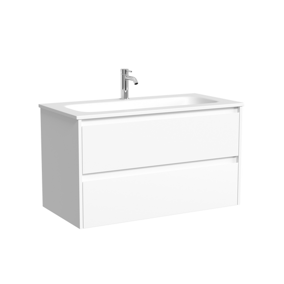 Тумба подвесная с раковиной Sancos Libra 90 см LB90W (раковина Grace CN7019) фото 