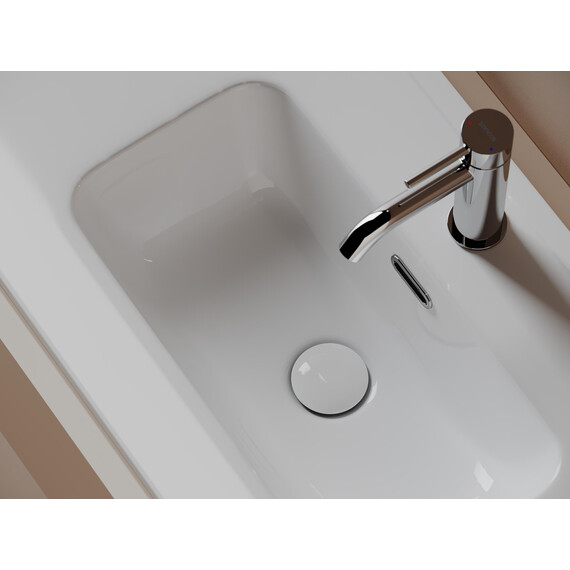 Тумба подвесная с раковиной-столешницей Sancos Snob R 390 120 см SNR120/39W, Bianco (раковина Compact CN7028) фото 8