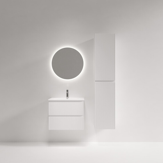 Тумба подвесная с раковиной Sancos Snob R 390 60 см SNR60/39W, Bianco (раковина Compact CN7025) фото 9