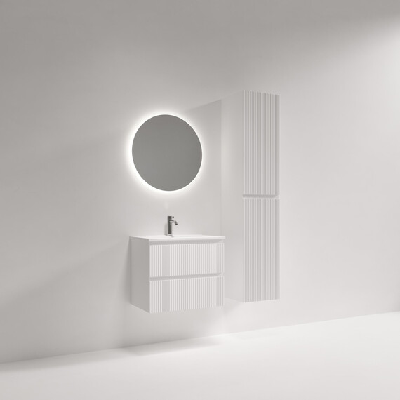 Тумба подвесная с раковиной Sancos Snob R 390 60 см SNR60/39W, Bianco (раковина Compact CN7025) фото 10