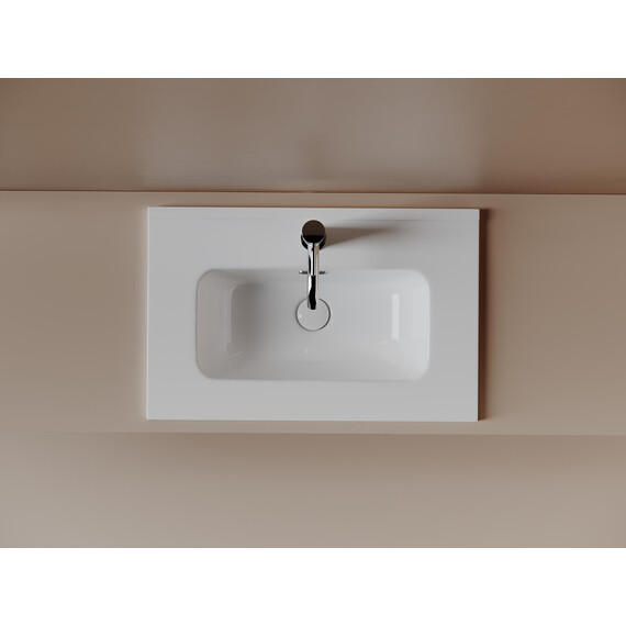Тумба подвесная с раковиной Sancos Snob R 390 60 см SNR60/39W, Bianco (раковина Compact CN7025) фото 7