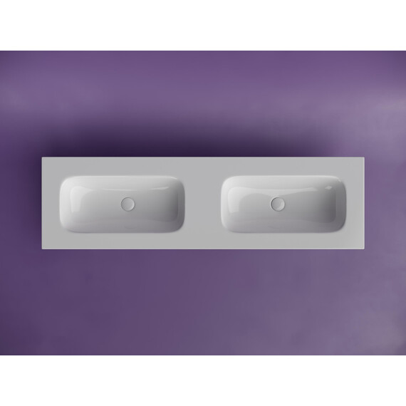 Тумба подвесная с раковиной Sancos Snob T 160 см SNT80W, Bianco (раковина Grace CN7023wx) фото 7