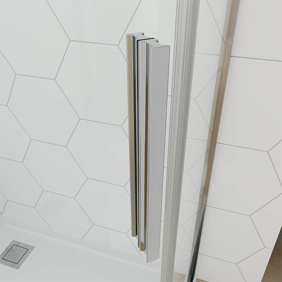 Душевое ограждение Veconi Ottimo 90x90 см OP10CH-9090-07-C9, хром/матовое фото 3