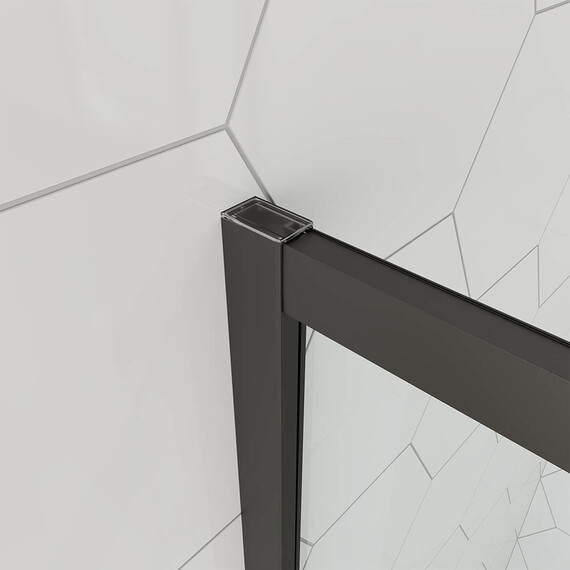 Душевое ограждение Veconi Ottimo 100x100 см OP10B-100100-12-C9, чёрный матовый/тонированное матовое фото 2