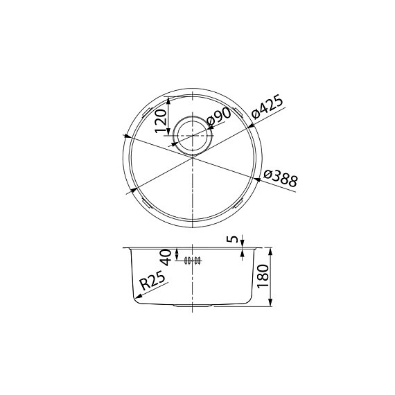Кухонная мойка Iddis Edifice EDI42G0i77 0,8 мм, графитовый фото 12