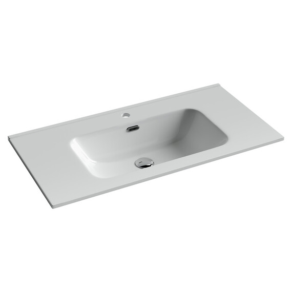 Тумба подвесная с раковиной-столешницей Sancos Snob R 1.0 90 см SNR1.090CE, Beige soft (раковина Element CN7002) фото 2