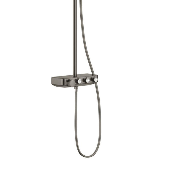 Душевая стойка с термостатом Grohe Euphoria SmartControl 310 DUO 26507AL0, темный графит матовый фото 3