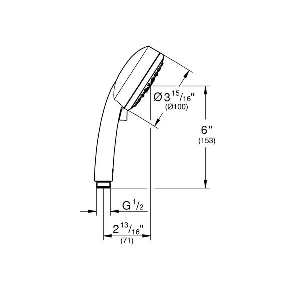 Ручной душ Grohe New Tempesta Cosmopolitan 100 IV 27575002 фото 7