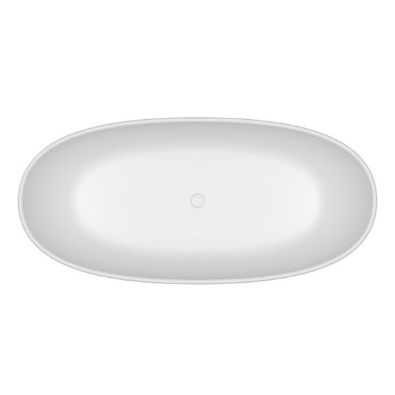 Ванна отдельностоящая BelBagno Solid Surface 180х85 см BB-UNIQUE-180-85-64-SSB, белый матовый фото 3