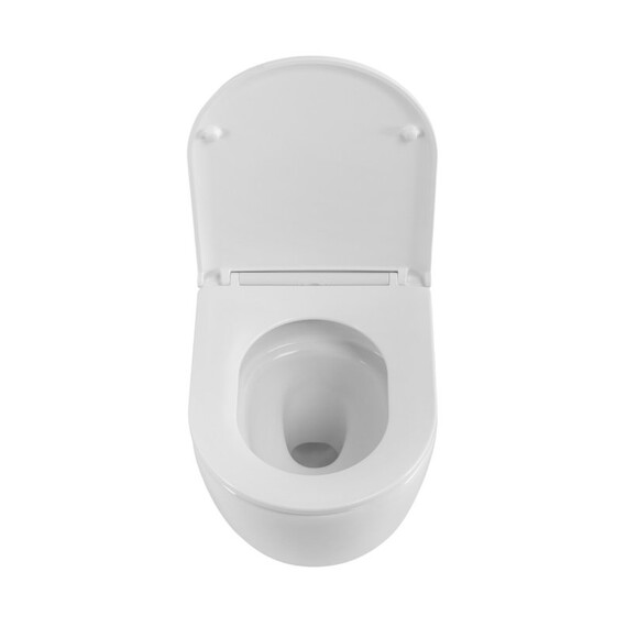 Унитаз подвесной безободковый Belbagno BB003CH-TOR/SC с тонкой крышкой микролифт (система смыва Торнадо) фото 4