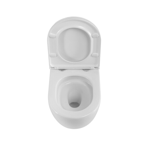 Унитаз подвесной безободковый Belbagno BB003CH-TOR/SC с тонкой крышкой микролифт (система смыва Торнадо) фото 5