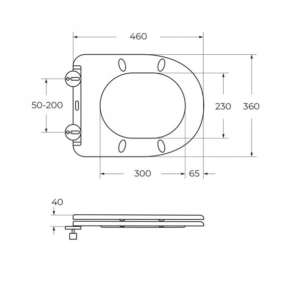 Унитаз приставной безободковый BelBagno SFERA-R BB2141CB-TOR/SC с тонкой крышкой микролифт (система смыва Торнадо) фото 12
