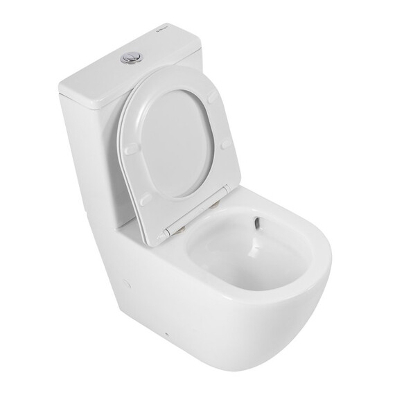 Унитаз-компакт безободковый BelBagno TORNADO SFERA-TOR BB2141CP-TOR/SC с тонкой крышкой микролифт (система смыва Торнадо) фото 4