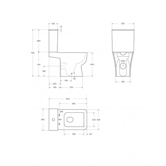 Унитаз-компакт безободковый BelBagno ROMANO -TOR BB2803CP/T-TOR/SC с тонкой крышкой микролифт (система смыва Торнадо) фото 17
