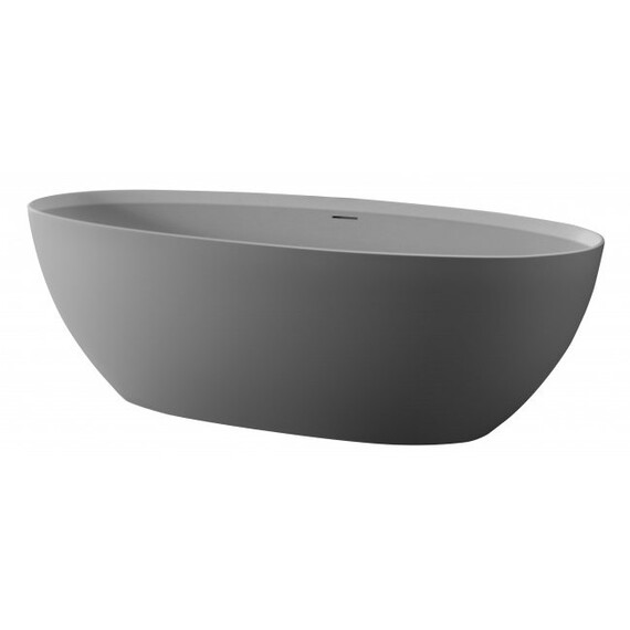 Ванна отдельностоящая Cezares Solid Surface 170x76 см CZR-LIBERTA-170-76-56-GM-SSB, белый матовый фото 4