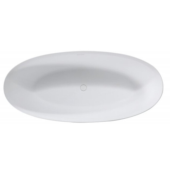 Ванна отдельностоящая Cezares Solid Surface 170x76 см CZR-LIBERTA-170-76-56-SSB, белый матовый фото 