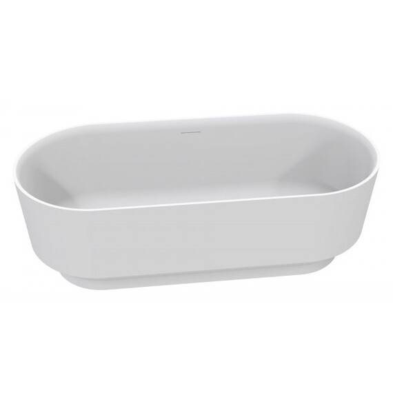 Ванна отдельностоящая Cezares Solid Surface 170x76 см CZR-LINER-170-76-56-SSB, белый матовый фото 