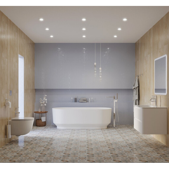 Ванна отдельностоящая Cezares Solid Surface 170x76 см CZR-LINER-170-76-56-SSB, белый матовый фото 4