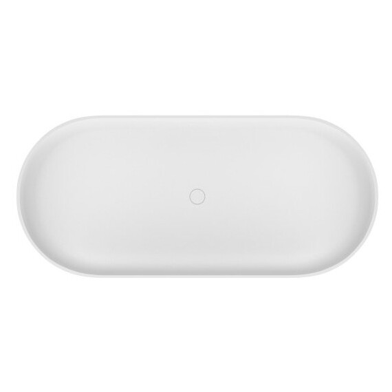 Ванна отдельностоящая Cezares Solid Surface 170x76 см CZR-LINER-170-76-56-SSB, белый матовый фото 3