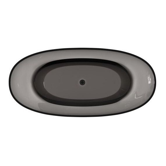Ванна отдельностоящая CEZARES 170x80 см CZR-RELAX-170-80-56-GM-PFB, серый туман фото 2