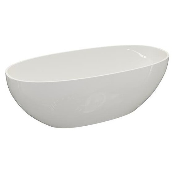 Ванна отдельностоящая CEZARES 170x80 см CZR-RELAX-170-80-56-WM-PFB, молочный белый фото 3