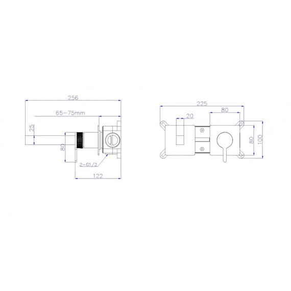 Смеситель для раковины настенный BelBagno DELTA DEL2.0-BLVM-IN-W0 (со скрытой частью) сатин фото 4