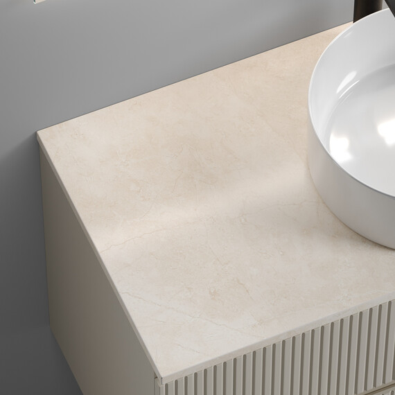 Тумба подвесная с раковиной Sancos Snob R 100 см SNR100CE, Beige Soft (раковина Element CN5010, столешница TT100A2X) фото 5