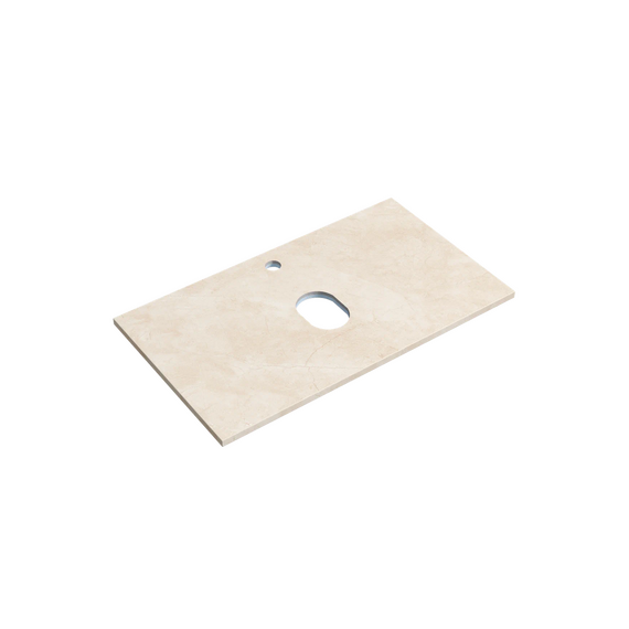 Тумба подвесная с раковиной Sancos Snob R 80 см SNR80CE, Beige Soft (раковина Element CN5010, столешница TT80A2X) фото 3