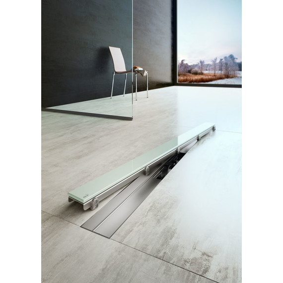 Решетка AlcaPlast GL1200-850 GLASS для трапа фото 3