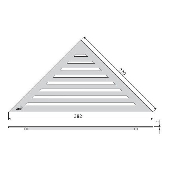 Решетка AlcaPlast LIFE для трапа фото 2