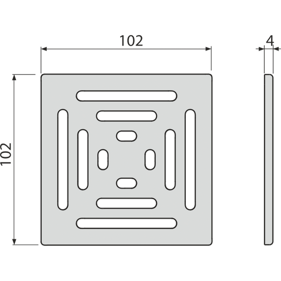 Решетка AlcaPlast MPV012 для трапа фото 2