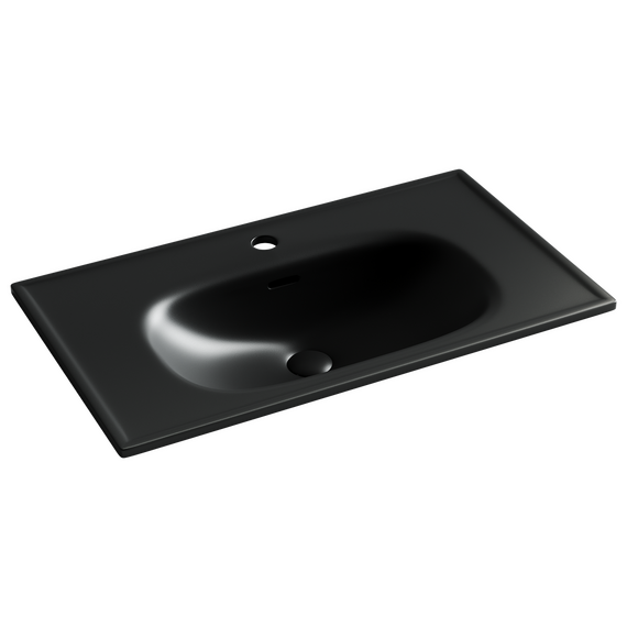 Тумба подвесная с раковиной Sancos Code 80 см CD80W, белый матовый (раковина Sabo CN13002MB) фото 2