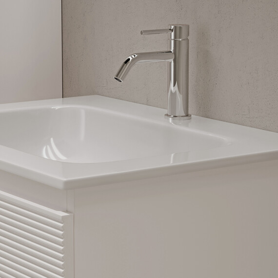 Тумба подвесная с раковиной Sancos Folk 60 см FL60W, Bianco (раковина Grace CN7011) фото 3