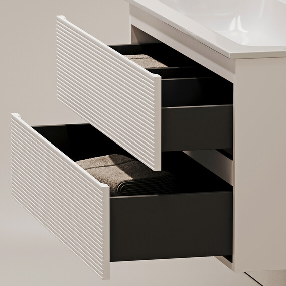 Тумба подвесная с раковиной Sancos Folk 80 см FL80W, Bianco (раковина Grace ​CN7012) фото 8
