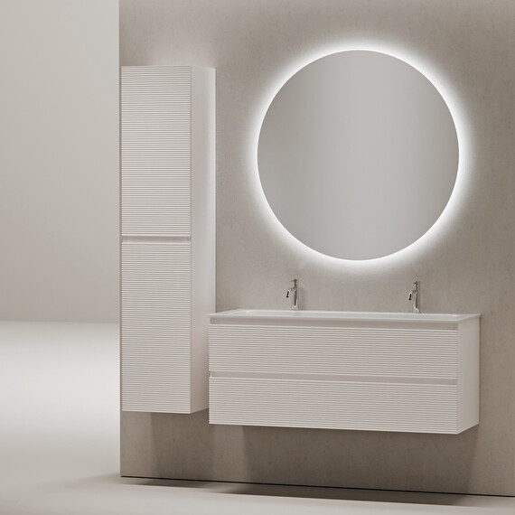 Тумба подвесная с раковиной Sancos Folk 120 см FL120W, Bianco (раковина Grace ​CN7016​) фото 15