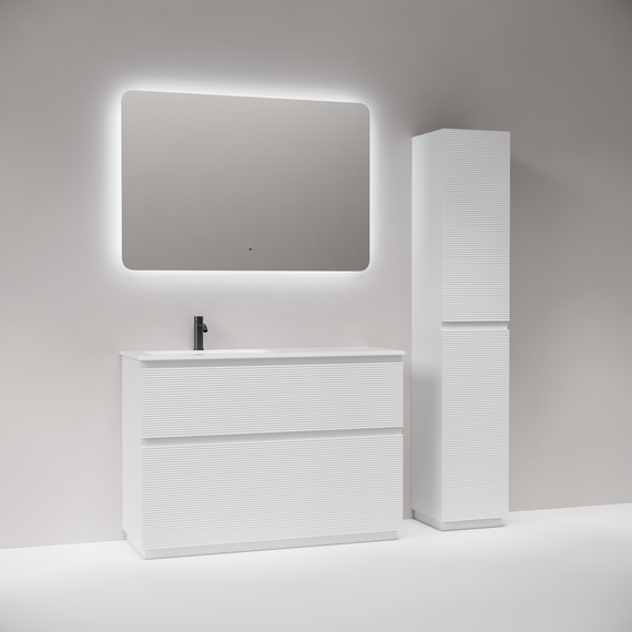 Тумба напольная с раковиной-столешницей Sancos Folk Floor 120 см FL120FLW, Bianco (раковина Grace CN7020) фото 5