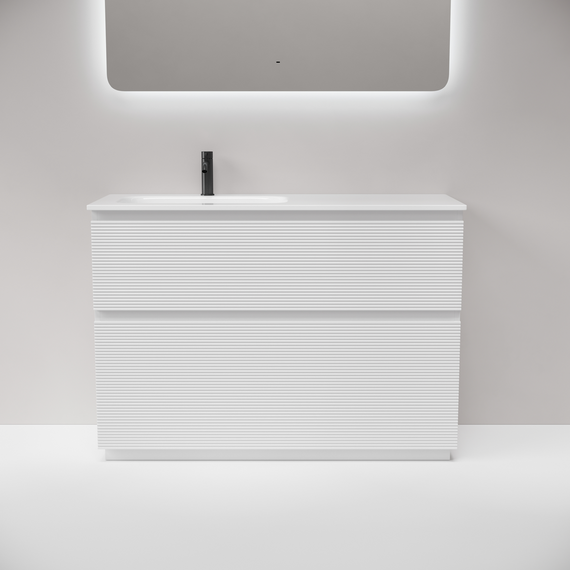 Тумба напольная с раковиной-столешницей Sancos Folk Floor 120 см FL120FLW, Bianco (раковина Grace CN7020) фото 3