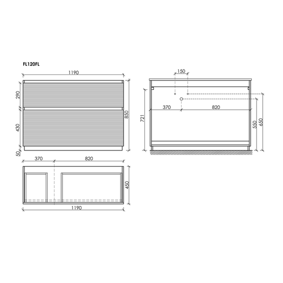 Тумба напольная с раковиной-столешницей Sancos Folk Floor 120 см FL120FLW, Bianco (раковина Grace CN7020) фото 10