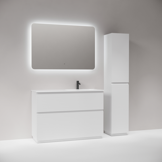 Тумба напольная с раковиной-столешницей Sancos Folk Floor 120 см FL120FRW, Bianco (раковина Grace CN7021) фото 5