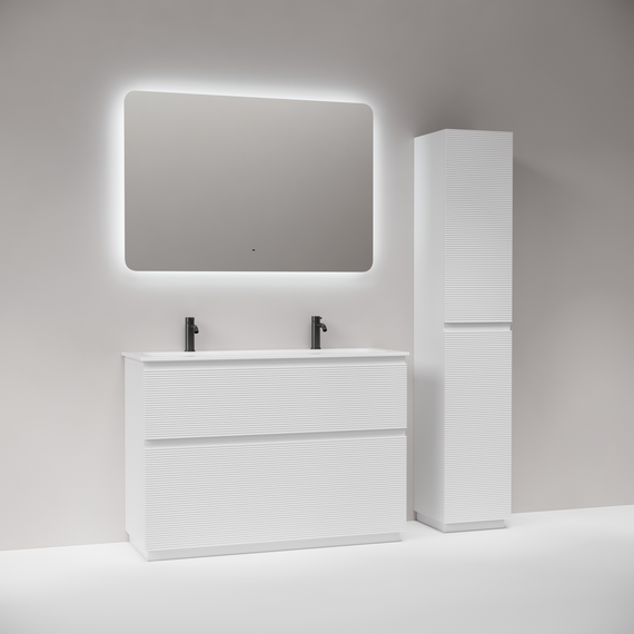 Тумба напольная с раковиной Sancos Folk Floor 120 см FL120FW, Bianco (раковина Grace CN7016) фото 6