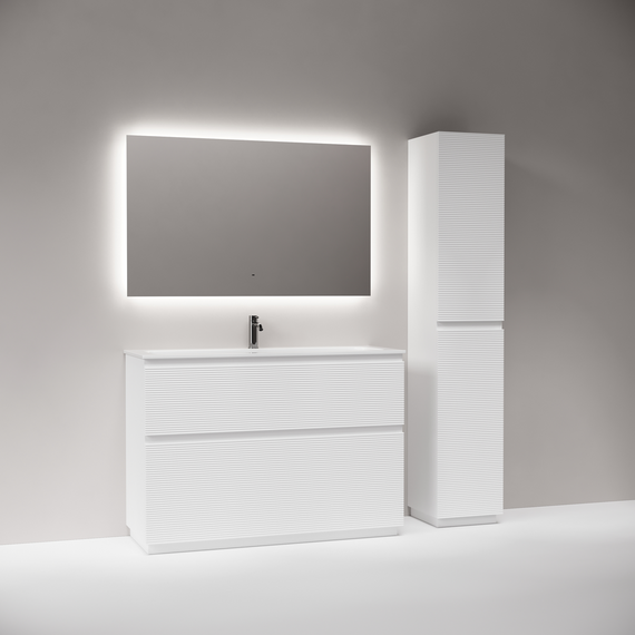 Тумба напольная с раковиной Sancos Folk Floor 120 см FL120FW, Bianco (раковина Grace CN7017) фото 6