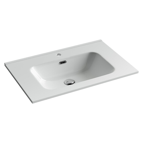 Тумба напольная с раковиной Sancos Folk Floor 70 см FL70FGS, Grey soft (раковина Element CN7007) фото 2